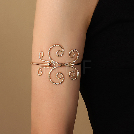 Alloy Arm Cuff Bangles WGA5578-02-1