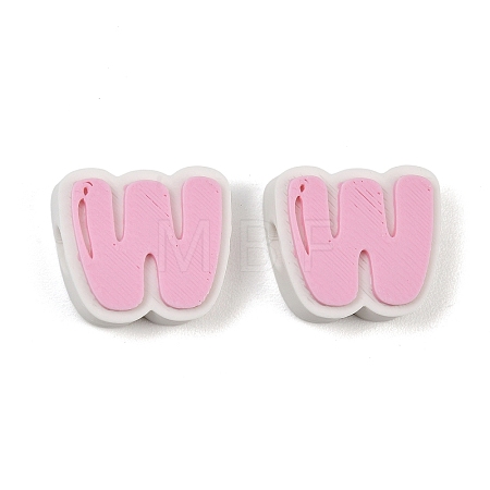 Plastic European Beads PL-CBA02CB-01W-1