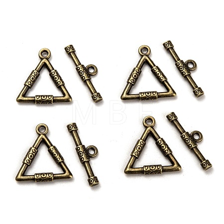 Tibetan Style Alloy Toggle Clasps TIBE-EA9149Y-AB-FF-1