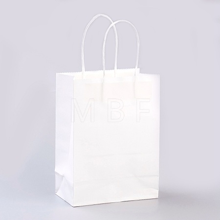 Pure Color Kraft Paper Bags AJEW-G020-C-03-1