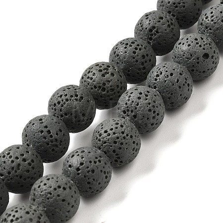 Natural Lava Rock Bead Strands G-L435-03-8mm-22-1