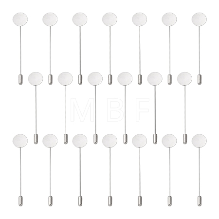 Tarnish Resistant 304 Stainless Steel Brooch Findings X-STAS-S066-01-1