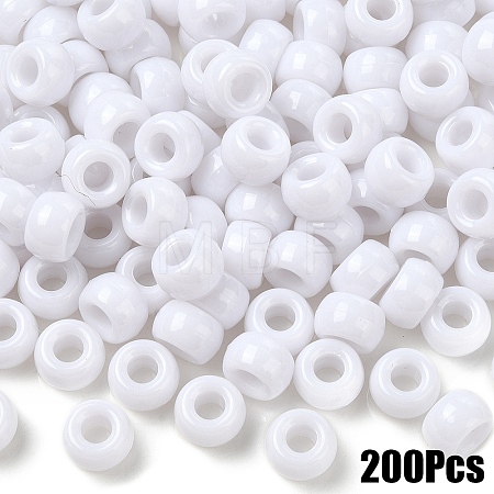 200Pcs Opaque Plastic Beads KY-YW0001-79I-1