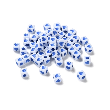 Opaque Acrylic Beads OACR-D301-06E-1