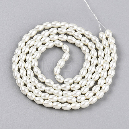 Baking Paint Pearlized Glass Pearl Bead Strands HY-T002-01B-02-1