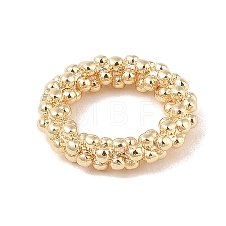 Brass Closed Jump Rings KK-S369-02G-02-1