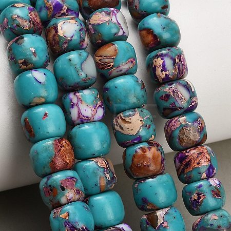 Dyed Synthetic Imperial Jasper Beads Strands GG-CBAA20A-03D-1