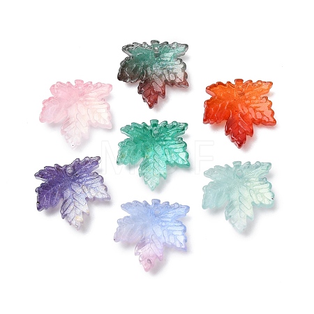 Two Tone Transparency Glass Pendants GLAA-T025-80M-1