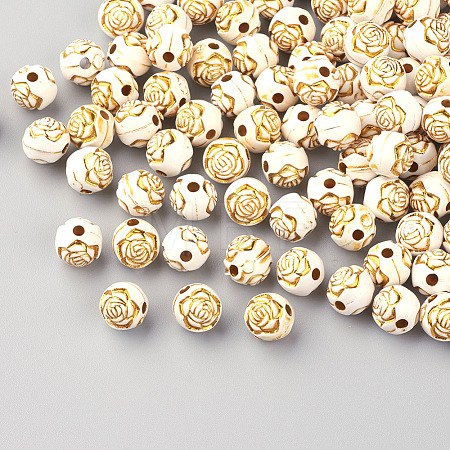Plating Acrylic Beads X-PACR-Q113-03-1