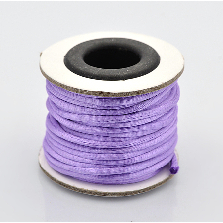 Round Nylon Satin Rattail Cord X-NWIR-O001-A-12-1