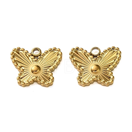 304 Stainless Steel Charms STAS-P440-02G-1