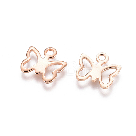 304 Stainless Steel Charms STAS-E484-18RG-1