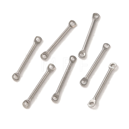 Non-Tarnish 304 Stainless Steel Connector Charms STAS-Q323-04D-P-1