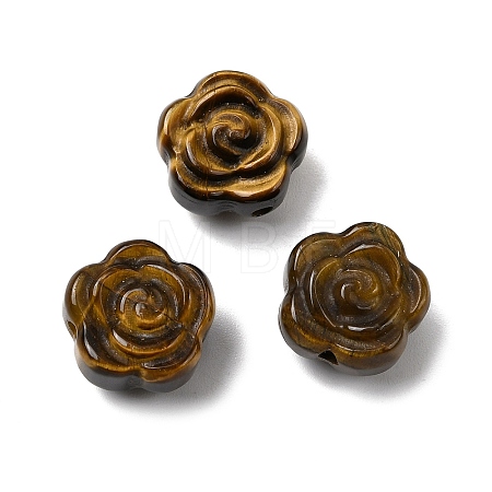 Natural Tiger Eye Carved Beads G-L636-C05-01-1