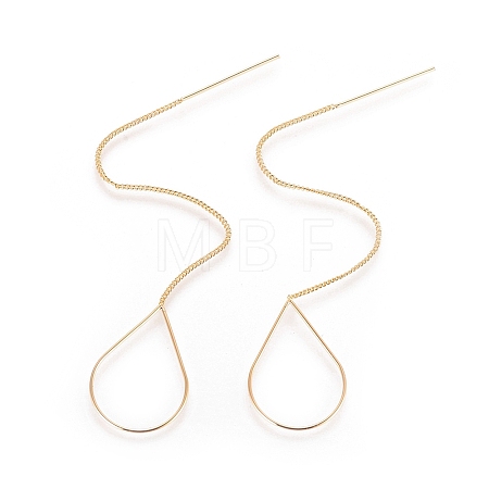 Brass Stud Earring Findings X-KK-S345-066-1