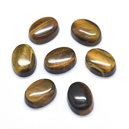 Natural Tiger Eye Cabochons G-O175-24C1-1