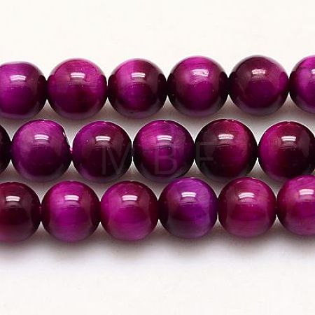 Natural Tiger Eye Beads Strands G-G448-8mm-17AB+-1