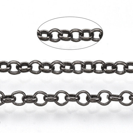 Soldered Brass Coated Iron Rolo Chains CH-S125-08B-B-1