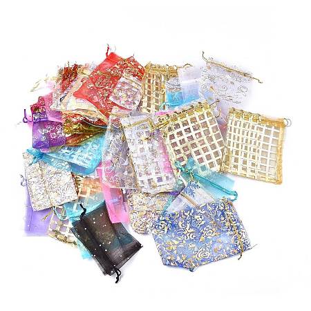 Printed Organza Bags with Drawstring OP-XCP0001-04-1
