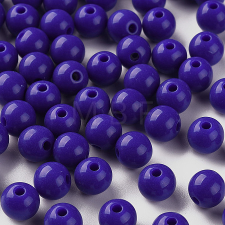 Opaque Acrylic Beads X-MACR-S370-C8mm-A36-1