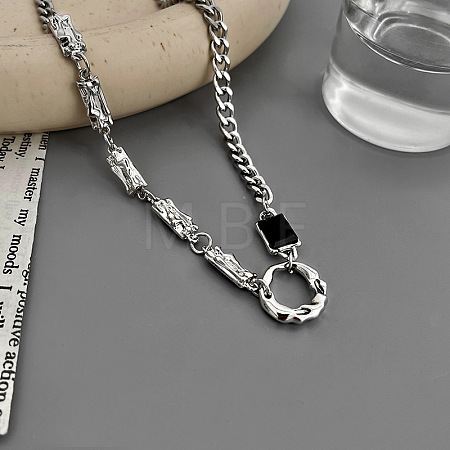 Alloy Pendant 316 Surgical Stainless Steel Chain Necklaces for Men FS-WG50373-14-1