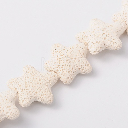 Natural Lava Rock Beads Strands X-G915-1-1