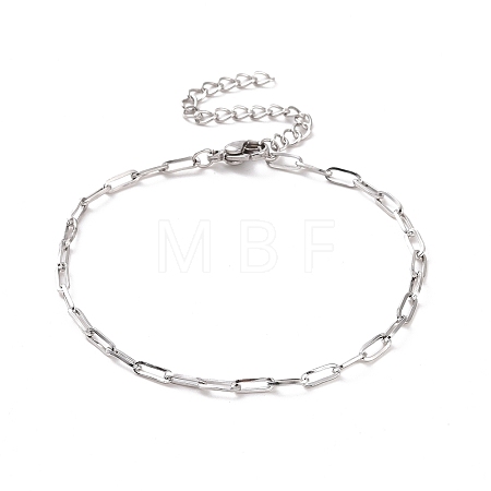Non-Tarnish 304 Stainless Steel Cable Chain Bracelet for Men Women BJEW-E031-05F-P-1