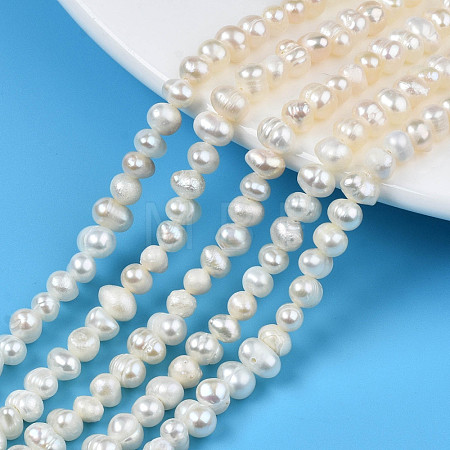 Natural Cultured Freshwater Pearl Beads Strands PEAR-N013-04B-1