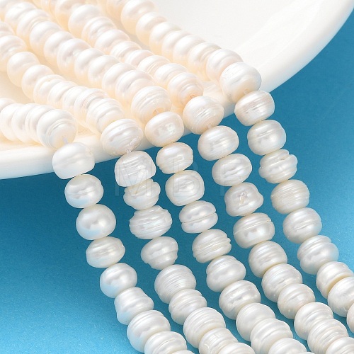 Natural Cultured Freshwater Pearl Beads Strands PEAR-I007-02N-04C-1