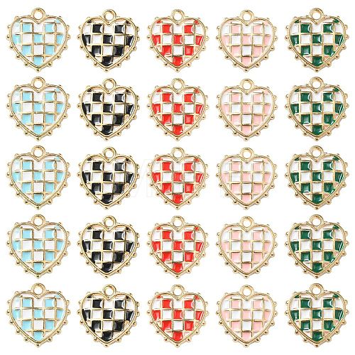 40Pcs 5 Colors Valentine's Day Theme ENAM-CJ0004-02-1