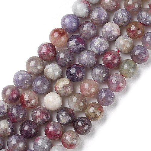 Natural Cherry Blossom Tourmaline Beads Strands G-Q1001-A04-03-1