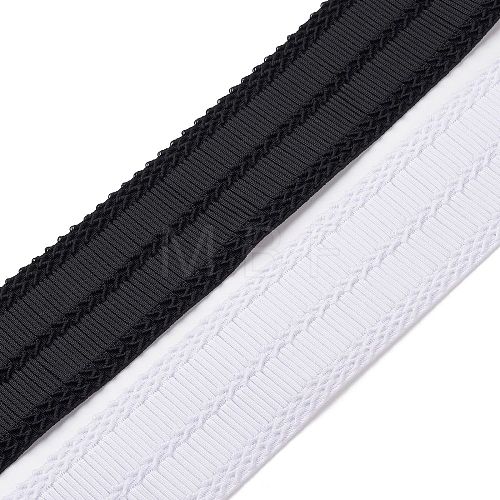 4 Yards 2 Colors Nylon Elastic Ribbon EC-XCP0001-23-1