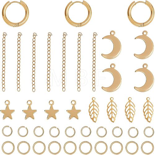 Unicraftale DIY 304 Stainless Steel Earring Making Kits DIY-UN0001-71G-1