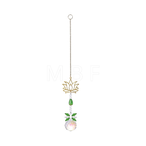 Metal Hollow Lotus Hanging Ornaments PW-WGD8DCC-04-1