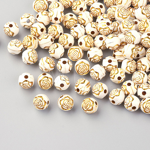 Plating Acrylic Beads X-PACR-Q113-03-1