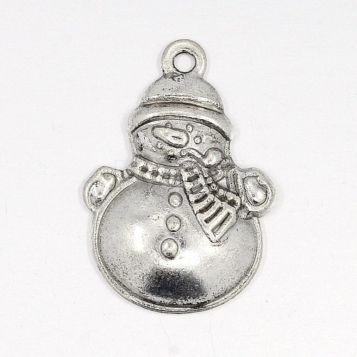 Tibetan Style Lovely Snowman Alloy Charms X-EA314Y-1