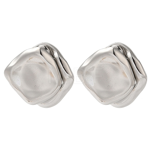 Titanium Steel Stud Earrings for Women EJEW-C110-09P-1