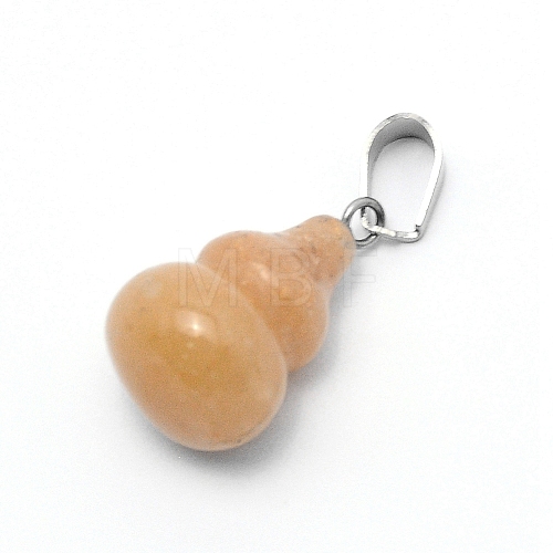 Natural Yellow Jade Pendants G-WH0006-22K-1