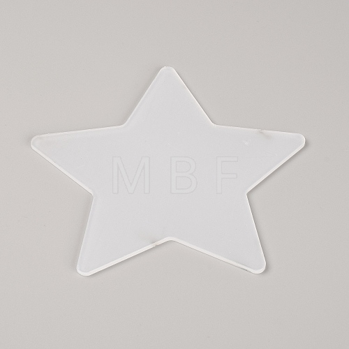 Custom Star Shape Plastic Thread Holder Card TOOL-WH0135-03-1