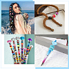 100Pcs Synthetic Howlite European Beads TURQ-PA0001-04A-7