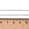 0.8MM Brass Box Chain Necklaces NJEW-G341-02P-5
