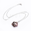 Natural Gemstone Pendants Necklaces NJEW-JN02364-2