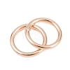 Brass Closed Jump Rings KK-D257-01RG-01-2