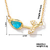 Fashionable Brass Pave Cubic Zirconia Tulip Flower Pendant Necklaces for Women SG6525-2-1