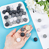 40Pcs 4 Colors Resin Rhinestone Beads RESI-ME0001-06-3