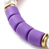 Column Beads Stretch Bracelet for Girl Women BJEW-JB07182-6
