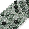 Dyed Round Natural Crackle Quartz Beads Strands G-K084-8mm-04A-2