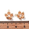 Brass Micro Pave Cubic Zirconia Charms X-KK-F871-34G-3