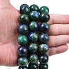 Natural Chrysocolla and Lapis Lazuli Beads Strands G-L648-A12-16mm-2