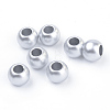 Spray Painted Acrylic European Beads X-ACRP-S667-11-1
